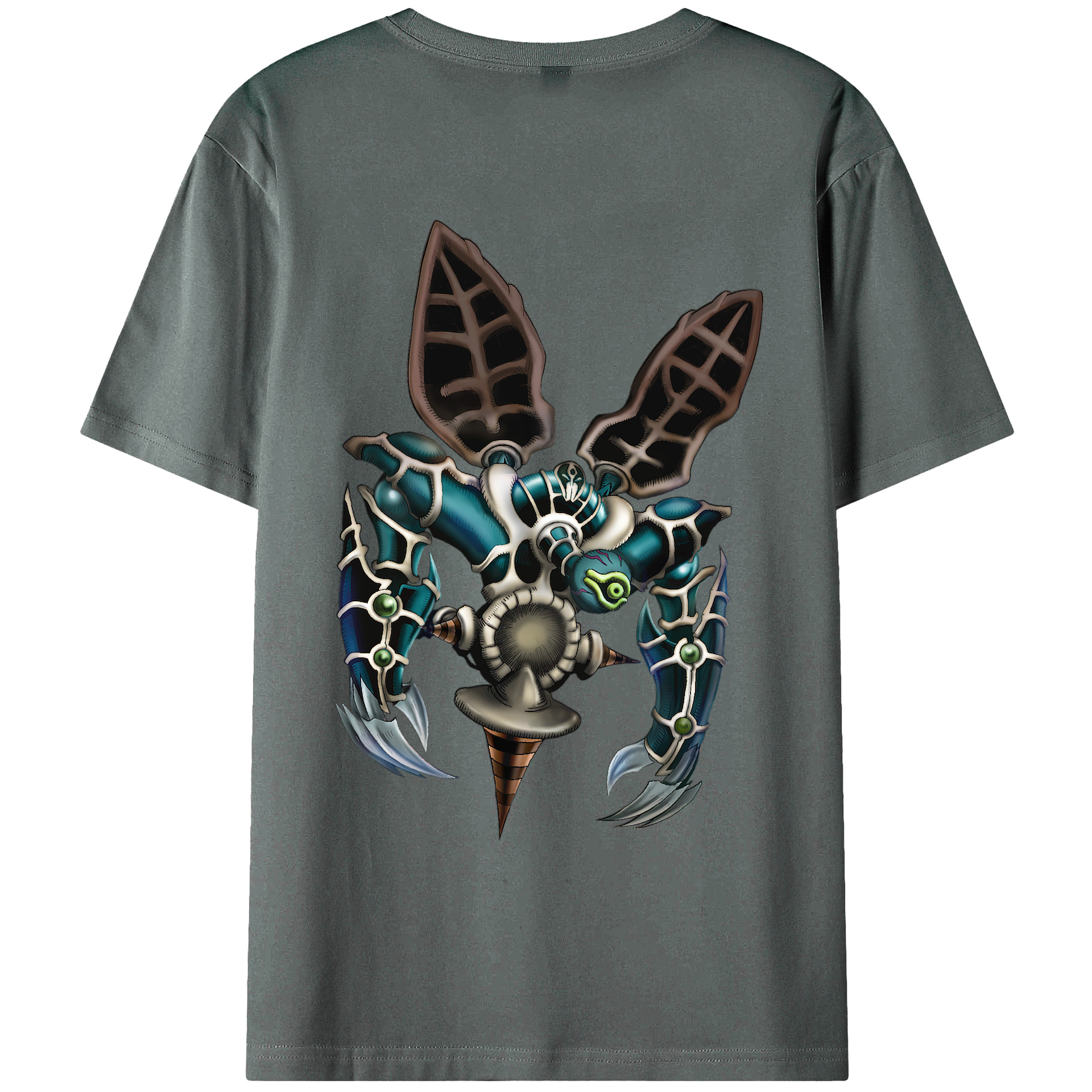 （画像用） 遊☆戯☆王 Yu-Gi-Oh! 綿100％ メンズ半袖Tシャツ（バックプリント） 通気性